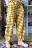 Patrick Plaid Brushed Cotton Demi Bloom Pant Soft Ochre